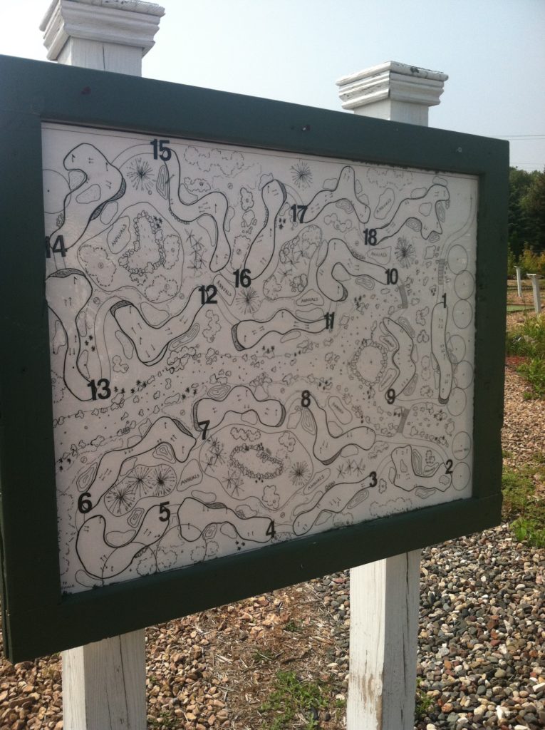 Old course map that was really neat.