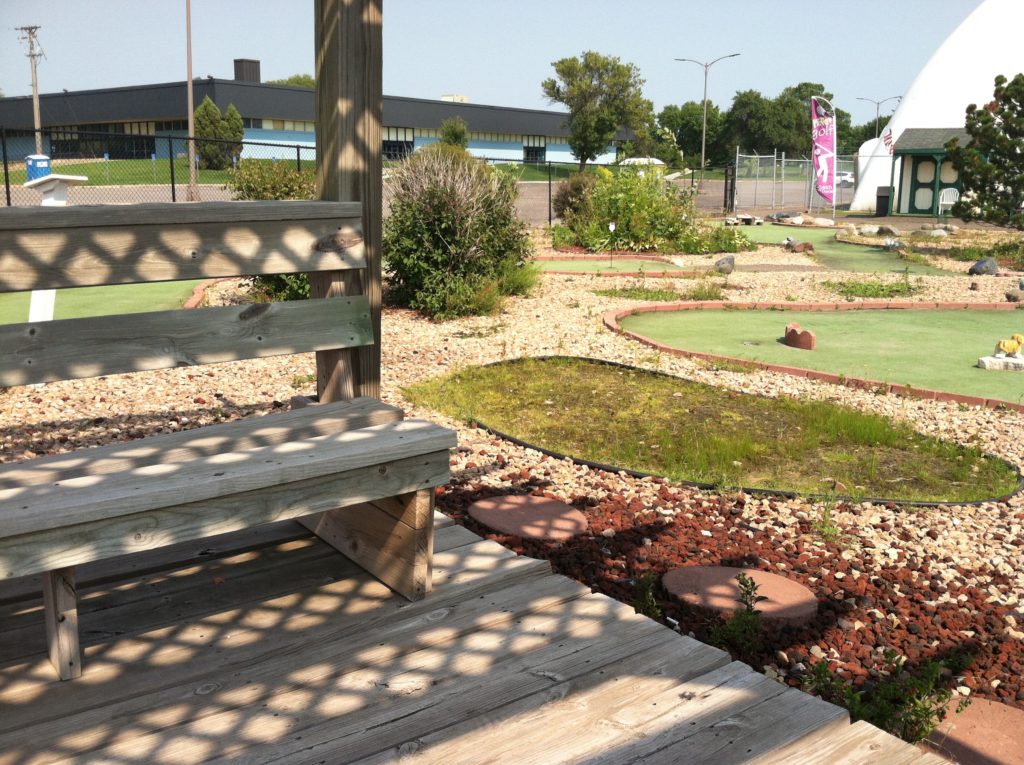 Gazebo style seating area.